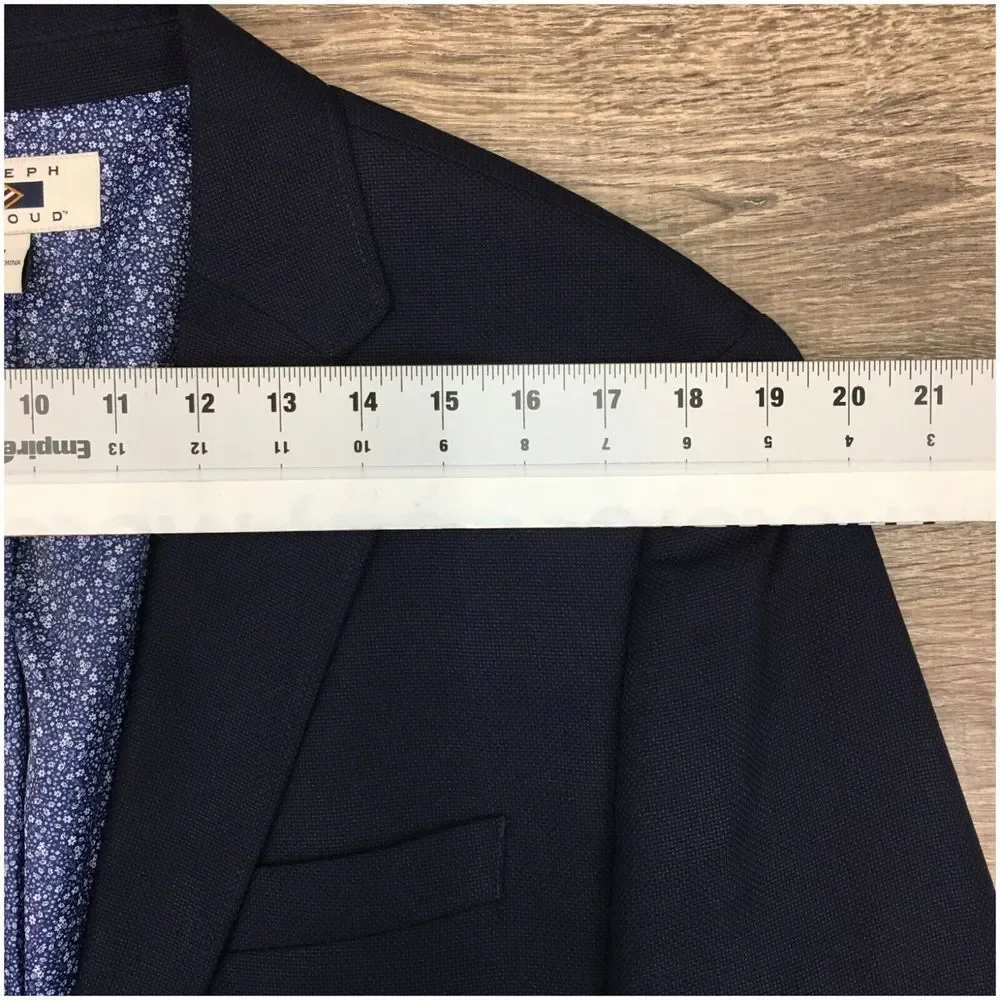 JOSEPH ABBOUD Mens Blazer Sport Coat Casual Jacket Size M‎ ( 40R ) Blue Suit